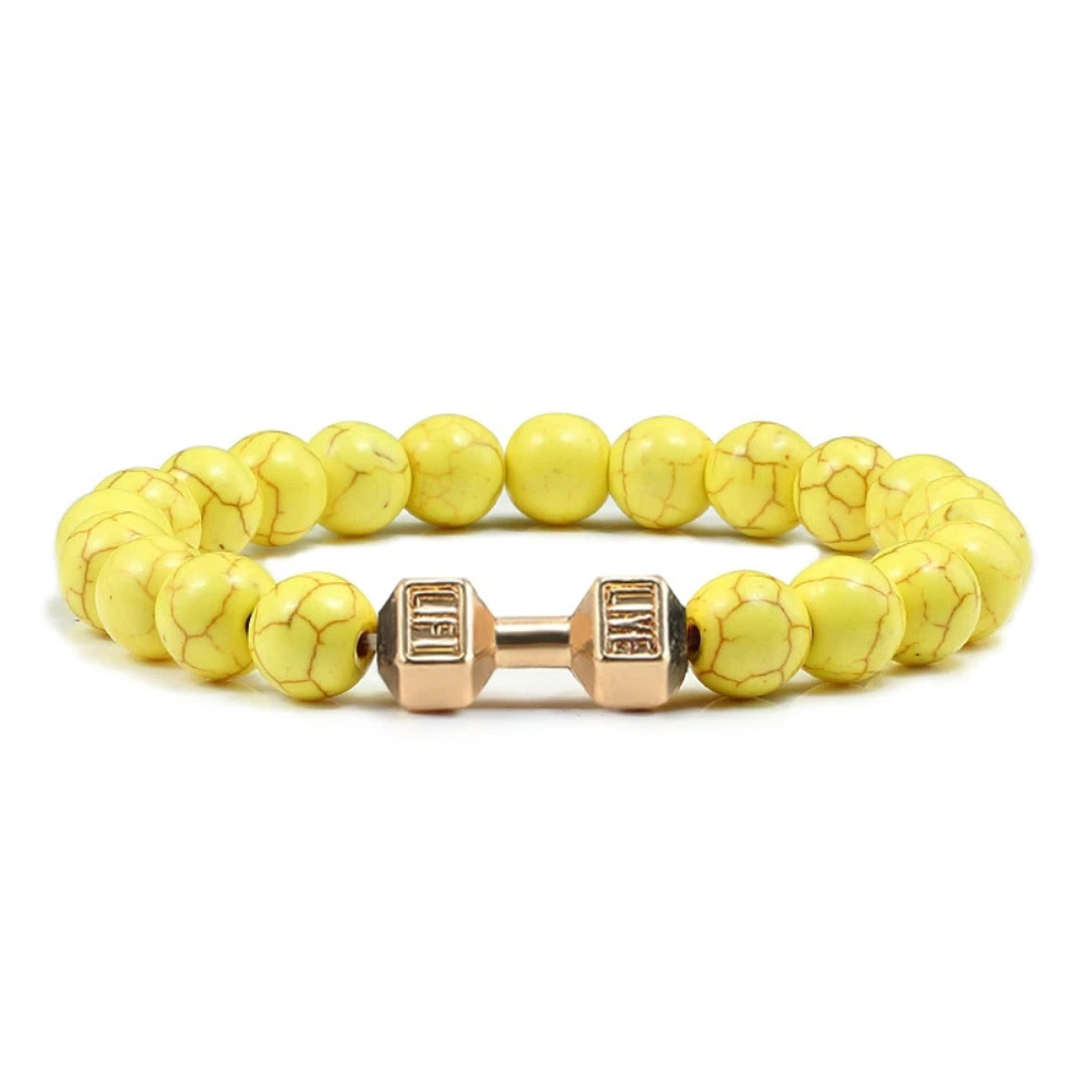 Bracelet Perles jaune