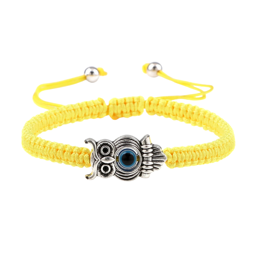 Bracelet Chouette jaune