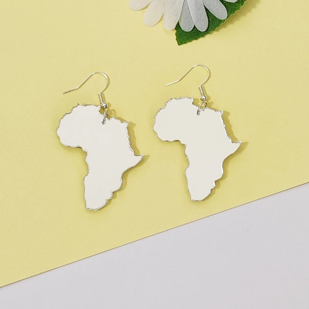 Grandes Boucles d'Oreilles Afrique argent