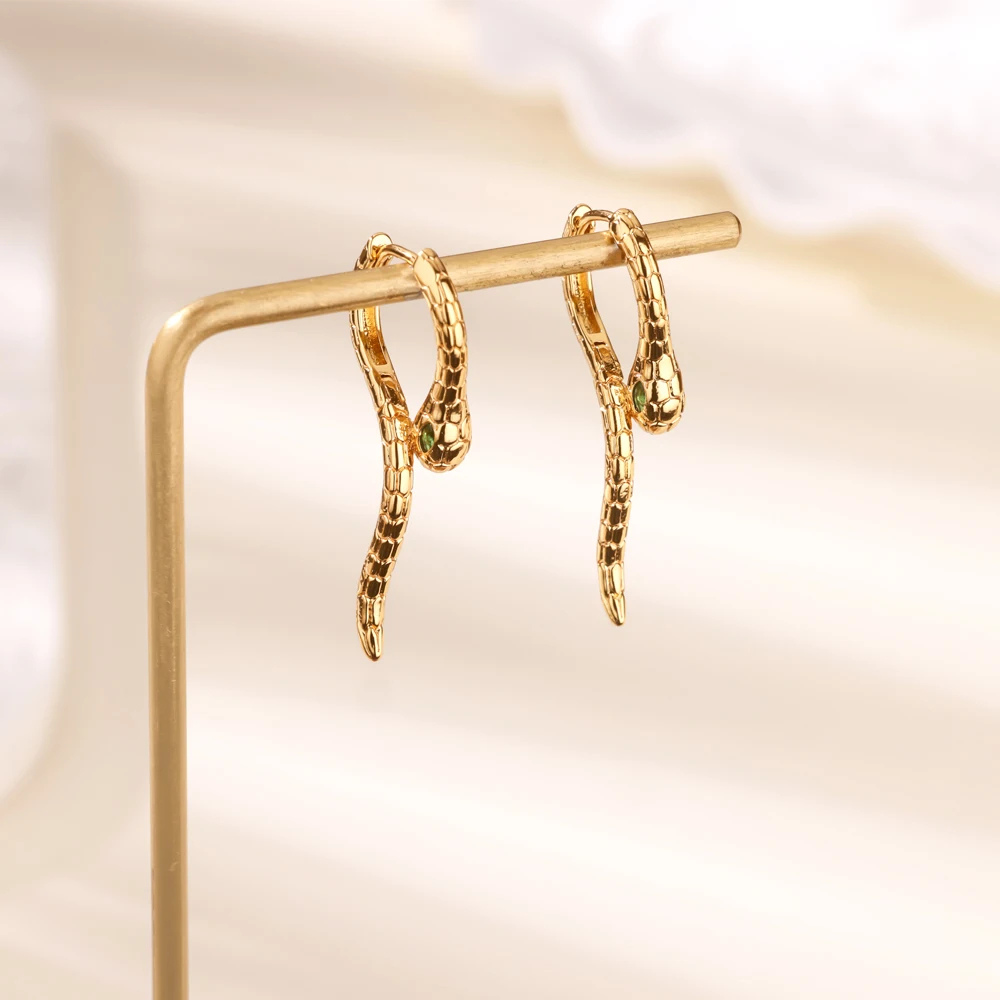 Boucles d'Oreilles Serpent Design simple