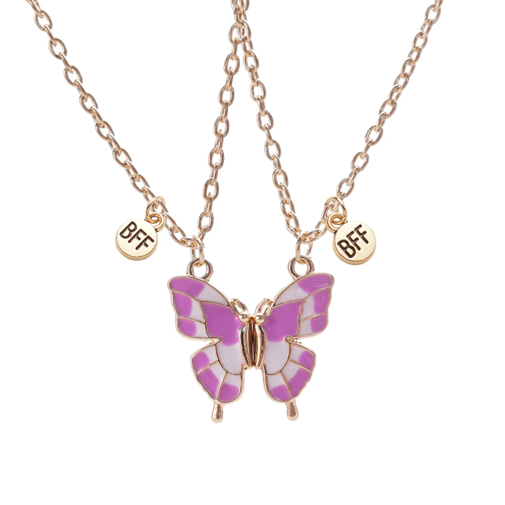 Collier Papillon BFF violet