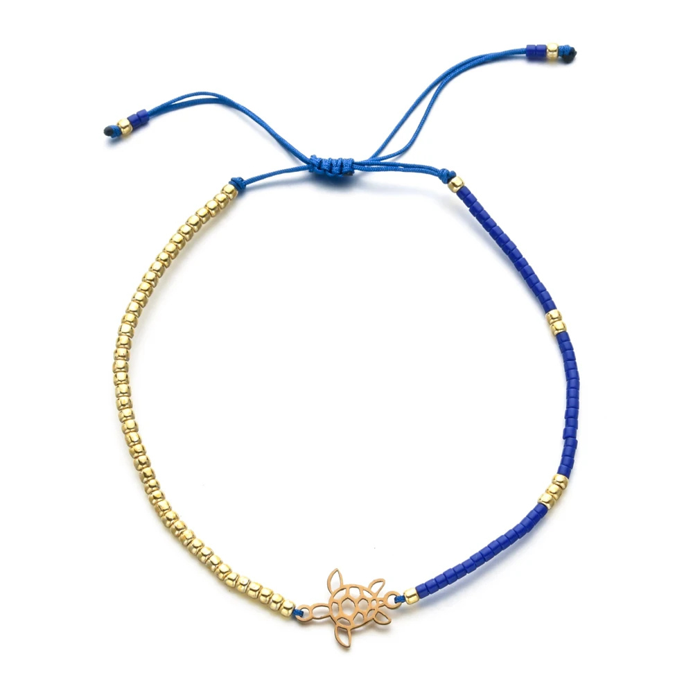 Bracelet Tortue Femme bleu