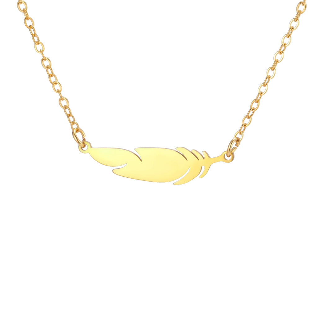 Collier Plume Femme