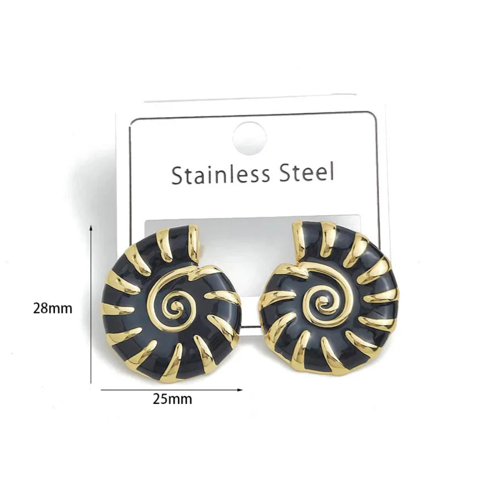 Boucles d'Oreilles Coquillage Or et femme