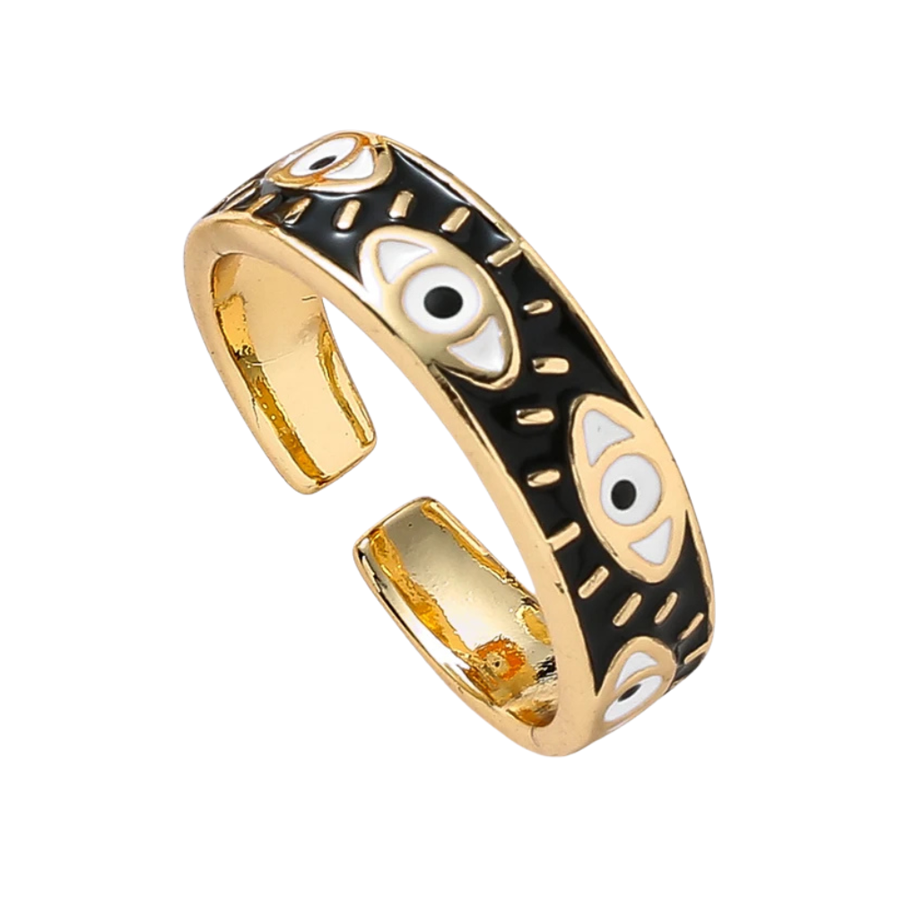 Bague Oeil Femme noir