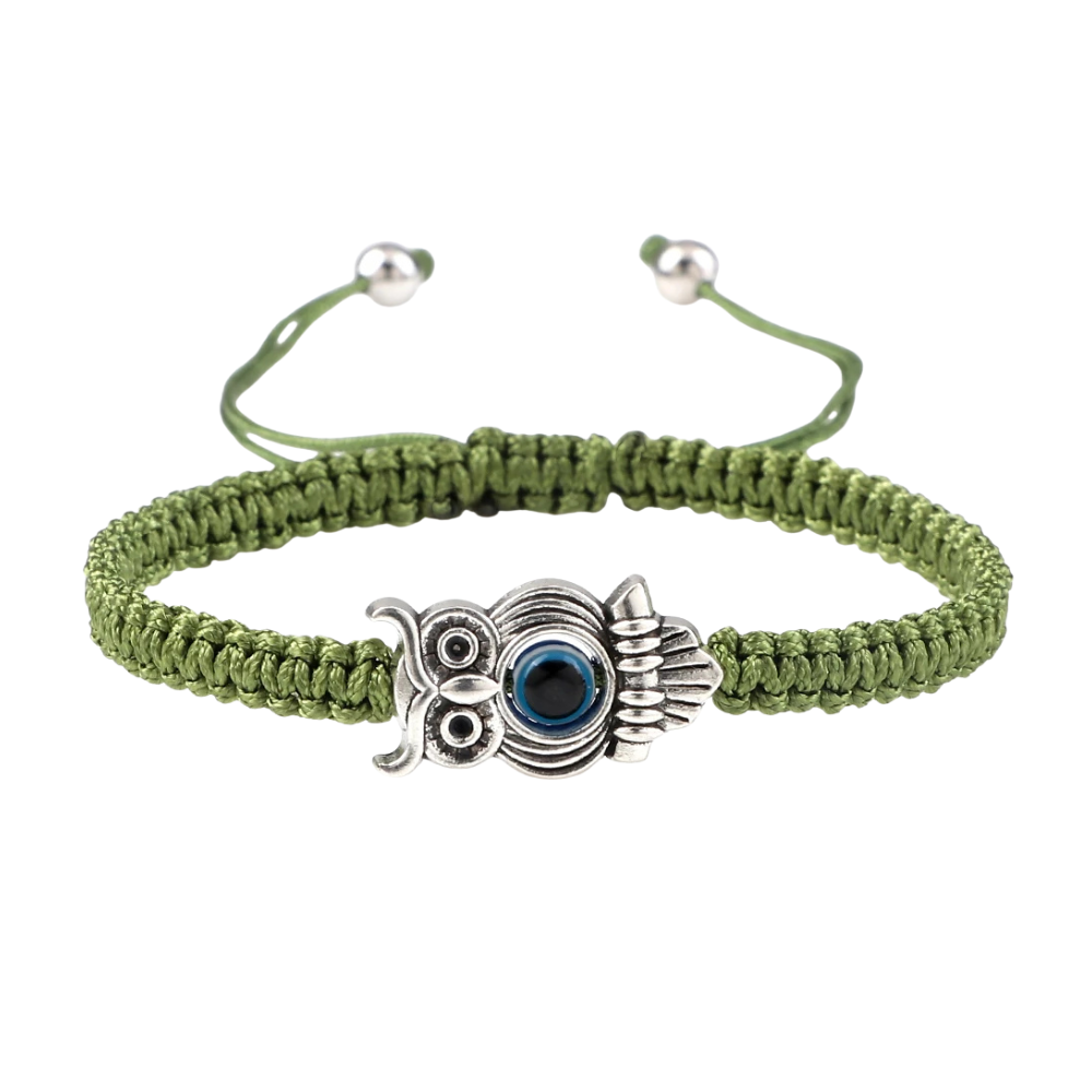 Bracelet Chouette vert