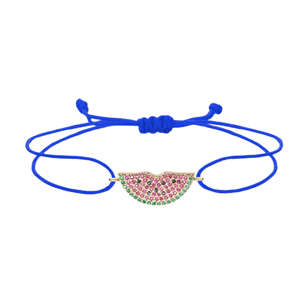 Bracelet Pastèque bleu