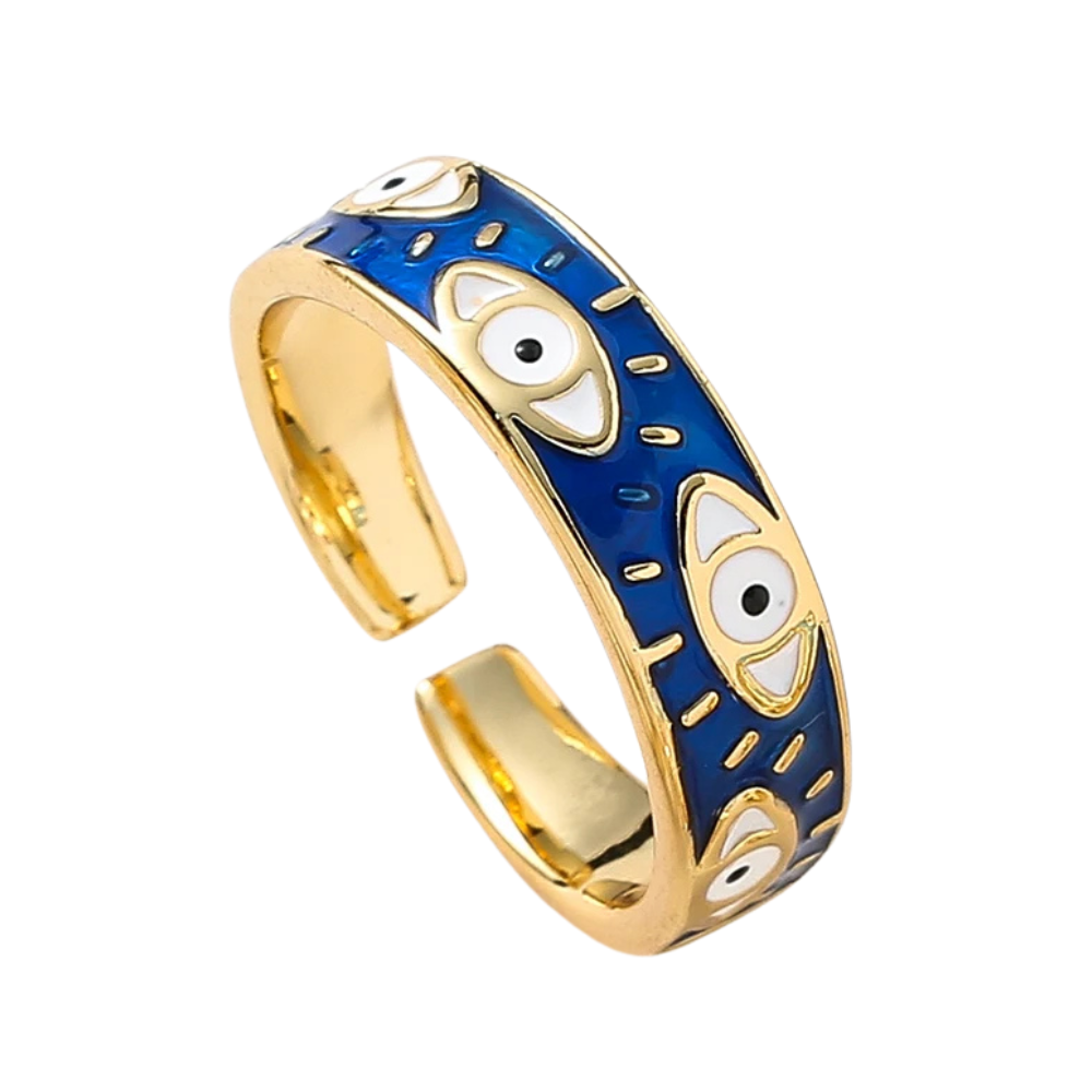 Bague Oeil Femme bleu
