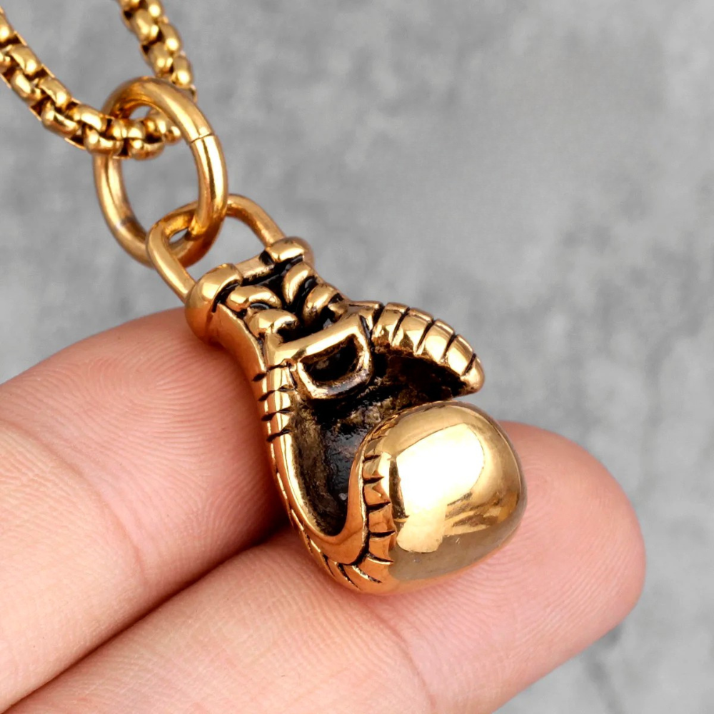 Collier Pendentif Gant de Boxe femme