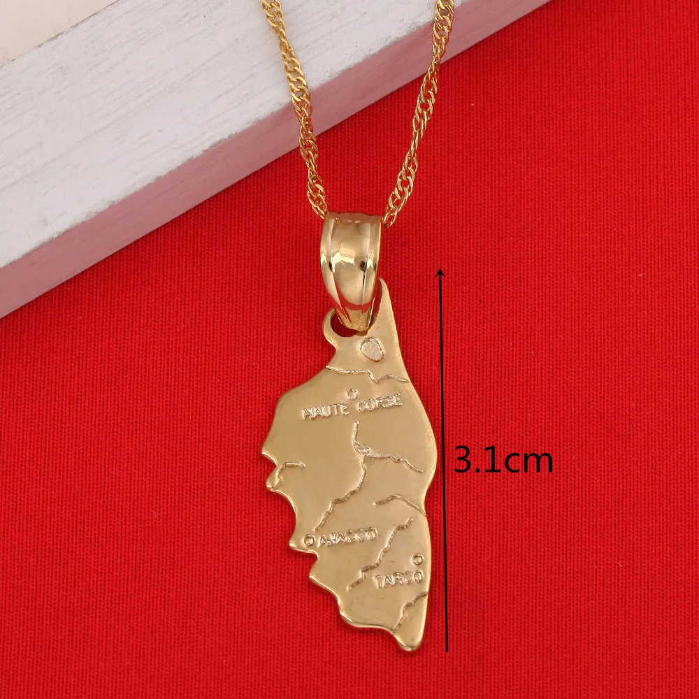 Collier Corse Doré homme