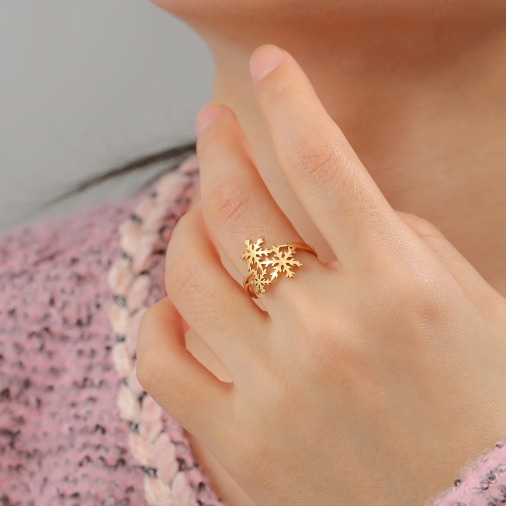 Bague Flocon de Neige argent