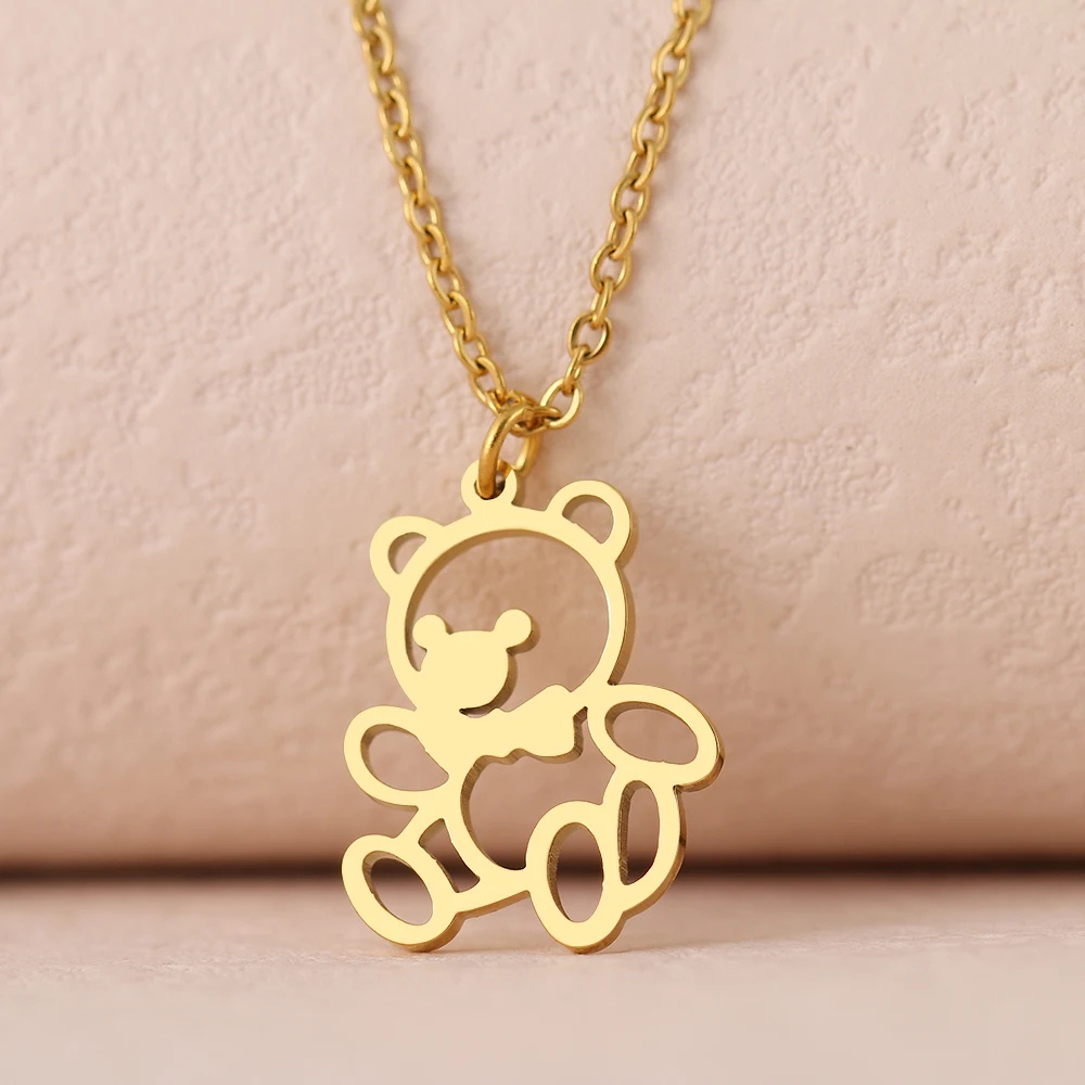 Collier Nounours doré