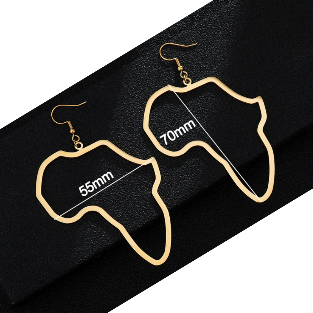 paire Boucles d'Oreilles Afrique Pendantes