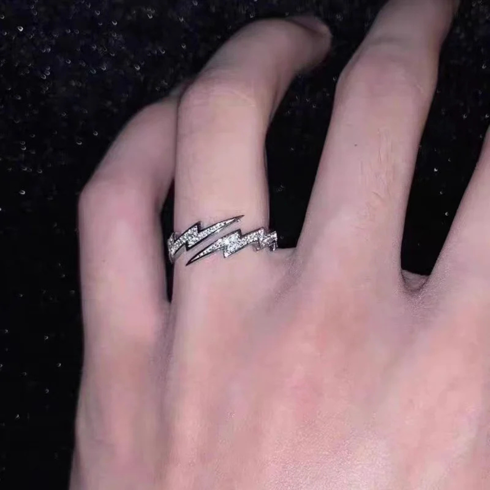 Bague Éclair zircon argent