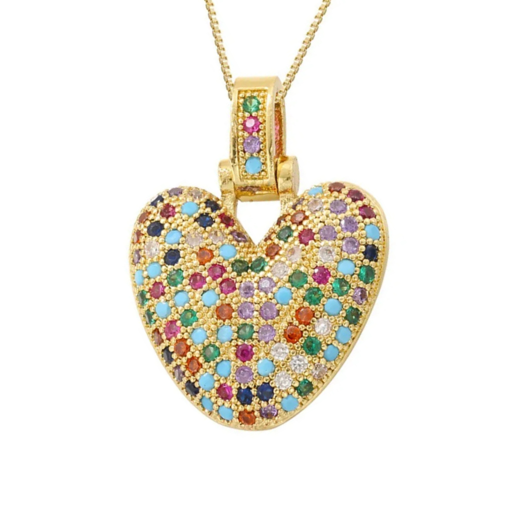 Collier Lettre Bubble Couleur v