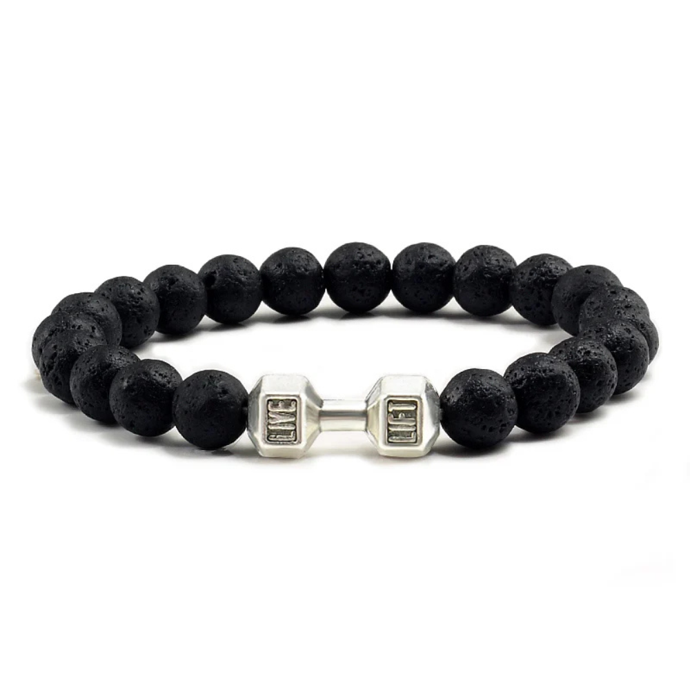 Bracelet Haltère Perles