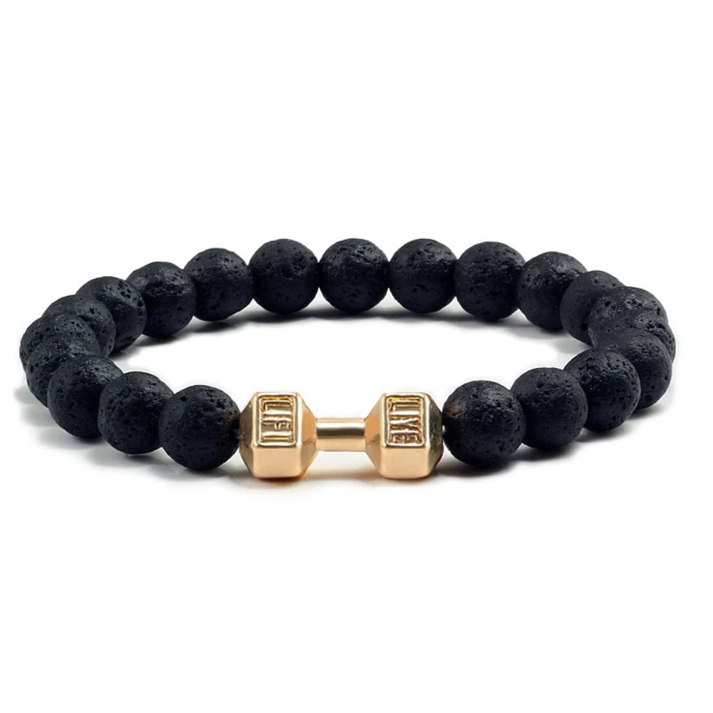 Bracelet Haltère Perles