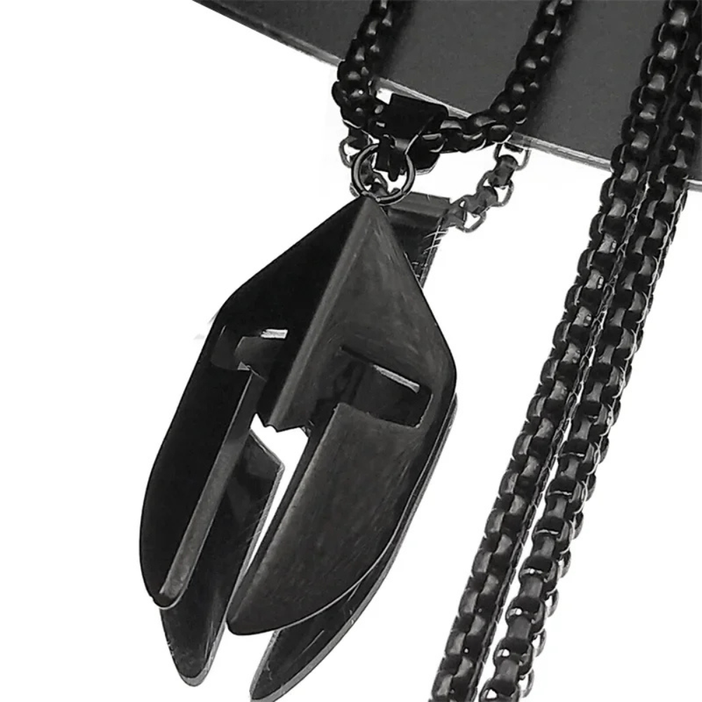 Collier Spartan Warrior noir