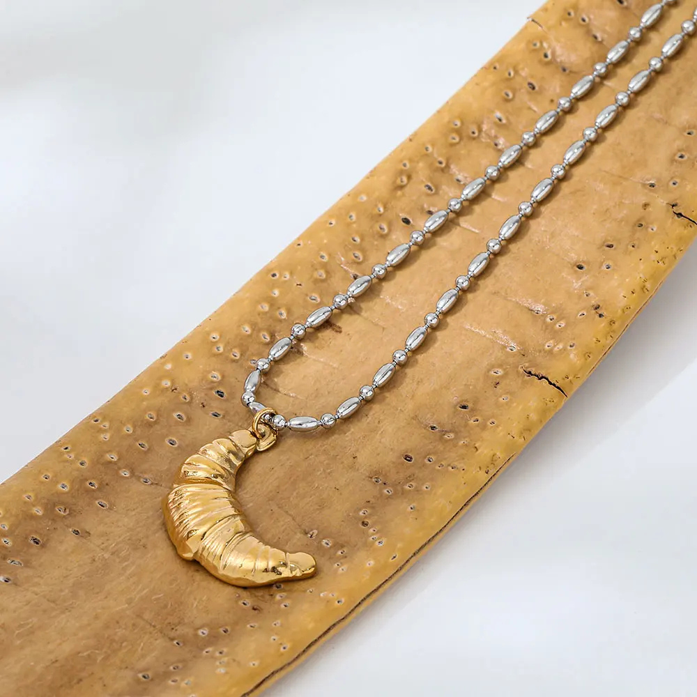 Collier Croissant Femme argent