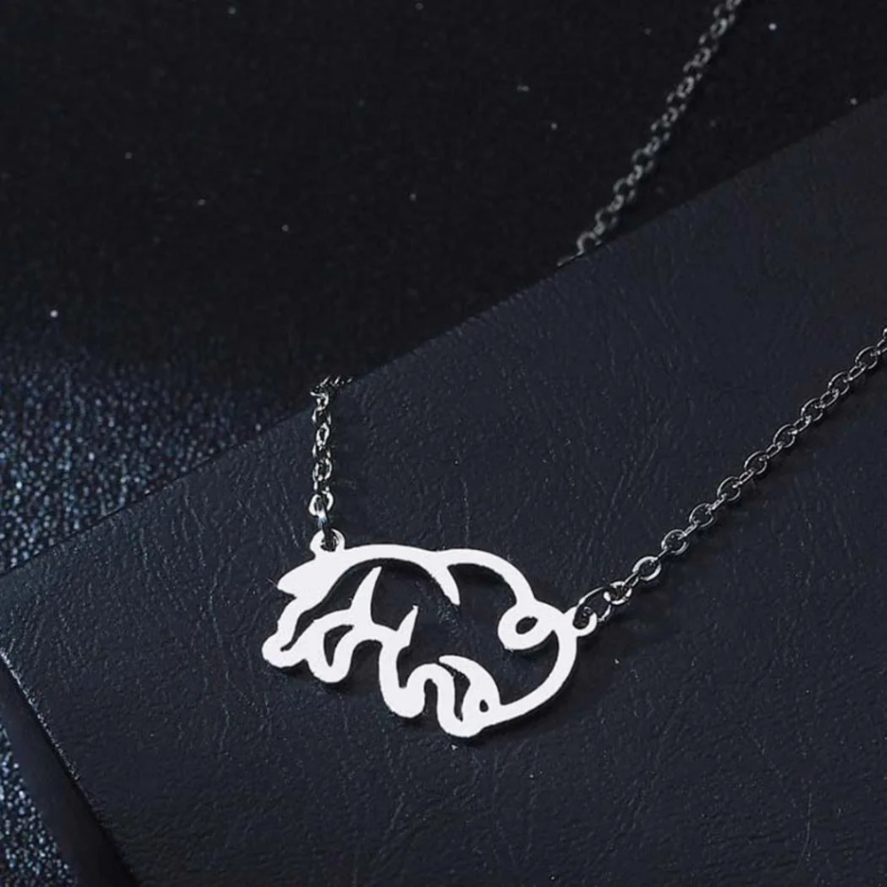 Collier Bison argenté