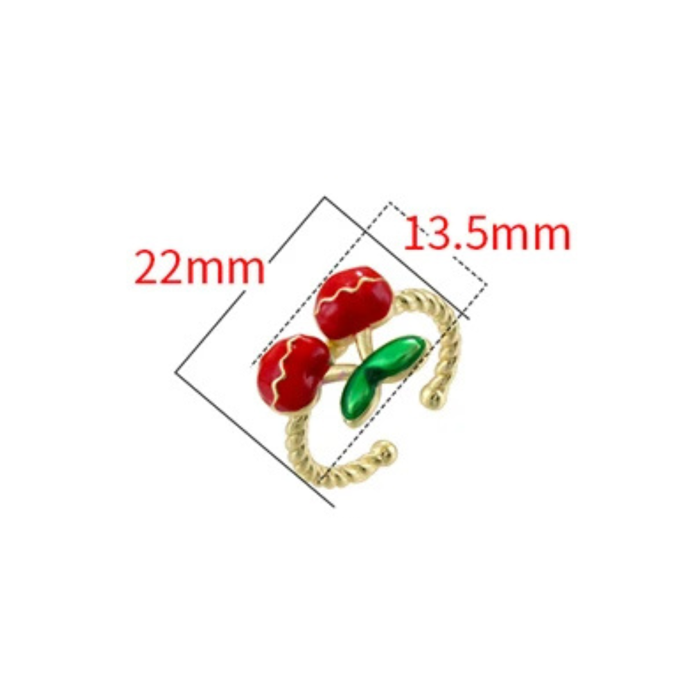 Bague Cerise Design or