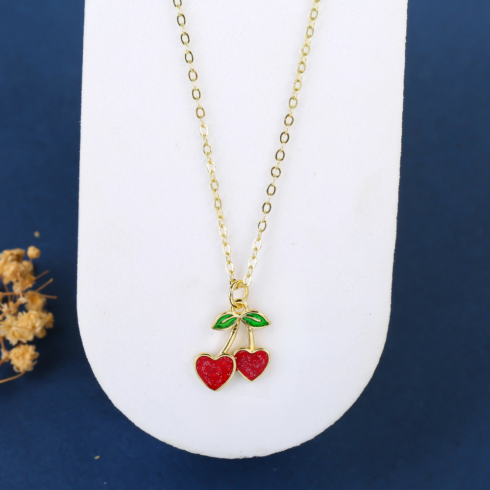 Collier Cerise Coeur