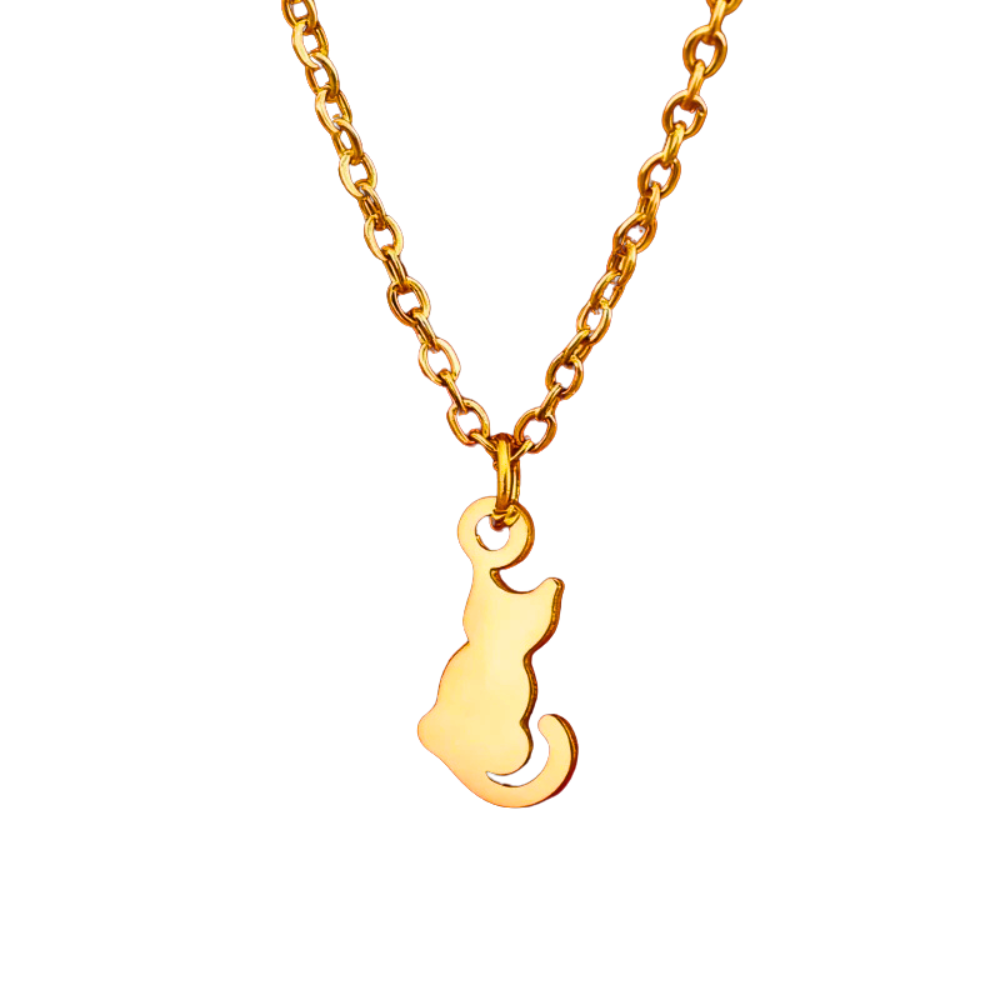 Collier Pendentif Petit Chat