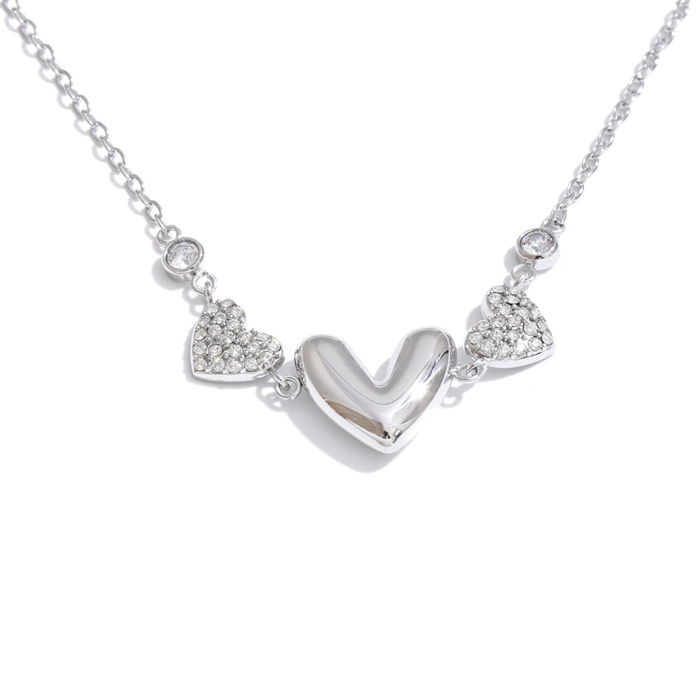 Collier Triple Coeur argent