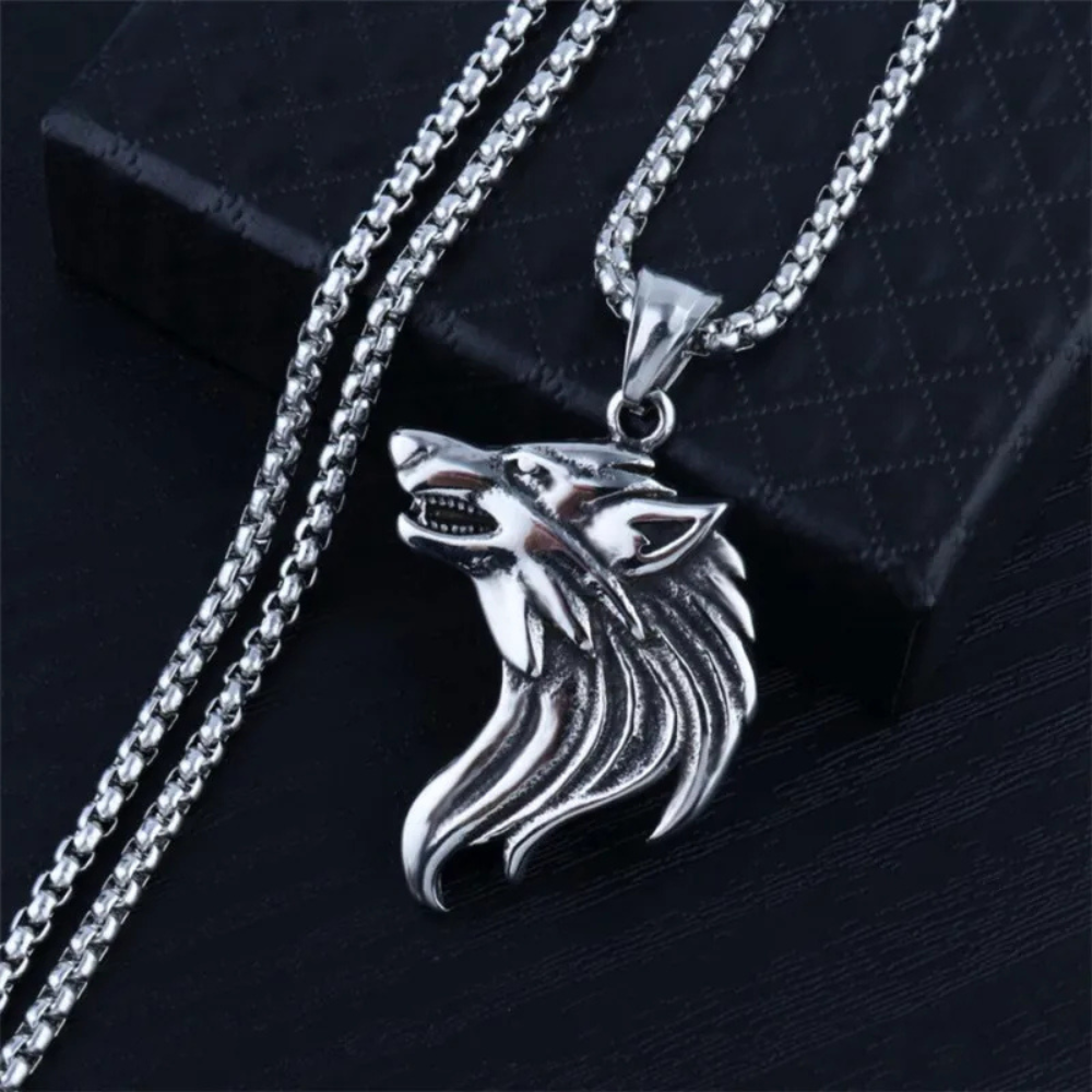 Collier Loup Homme