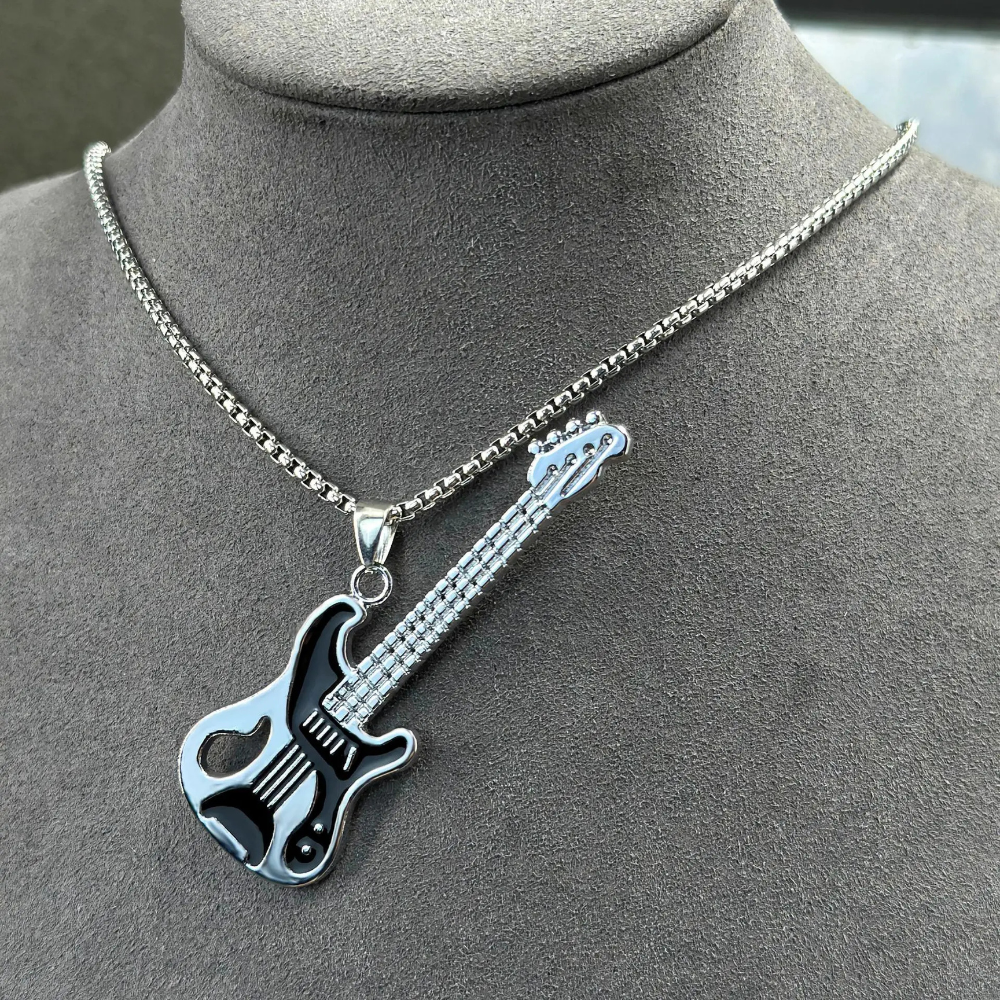 Collier Guitare Basse acier