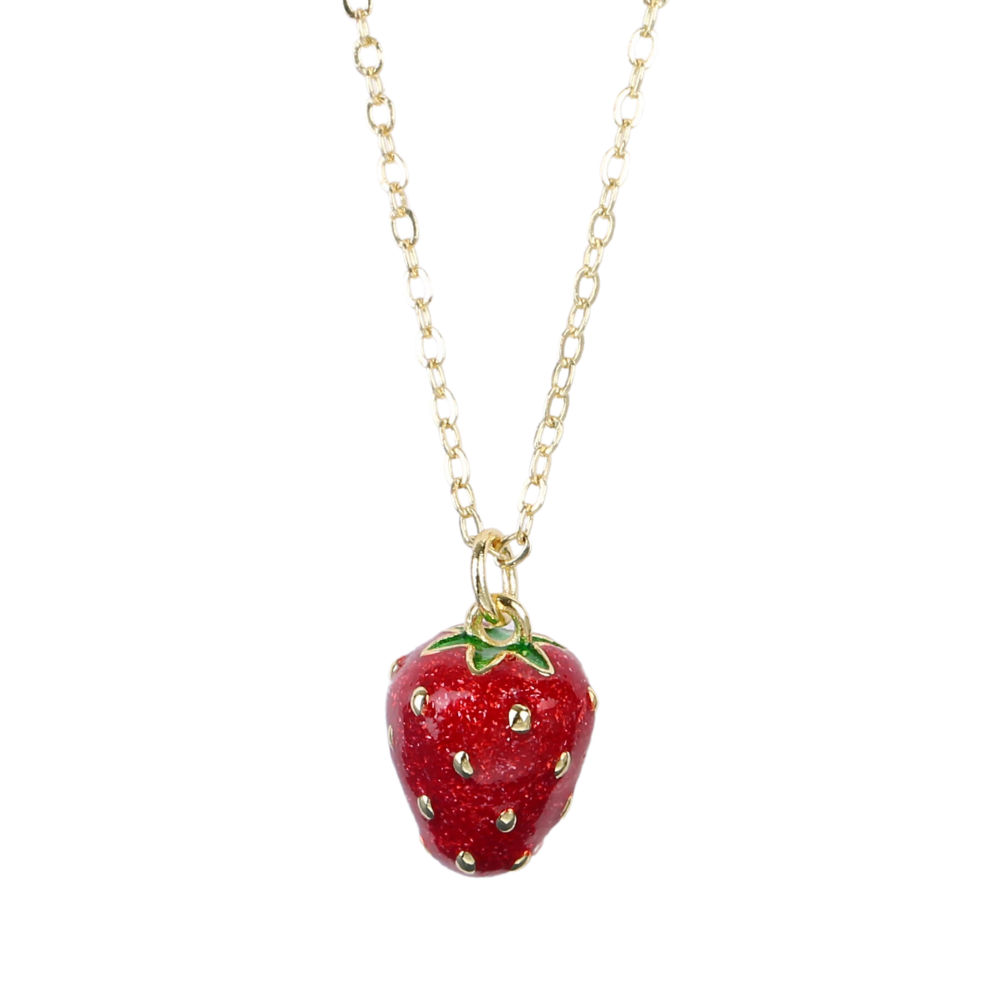 Collier Fraise Rouge