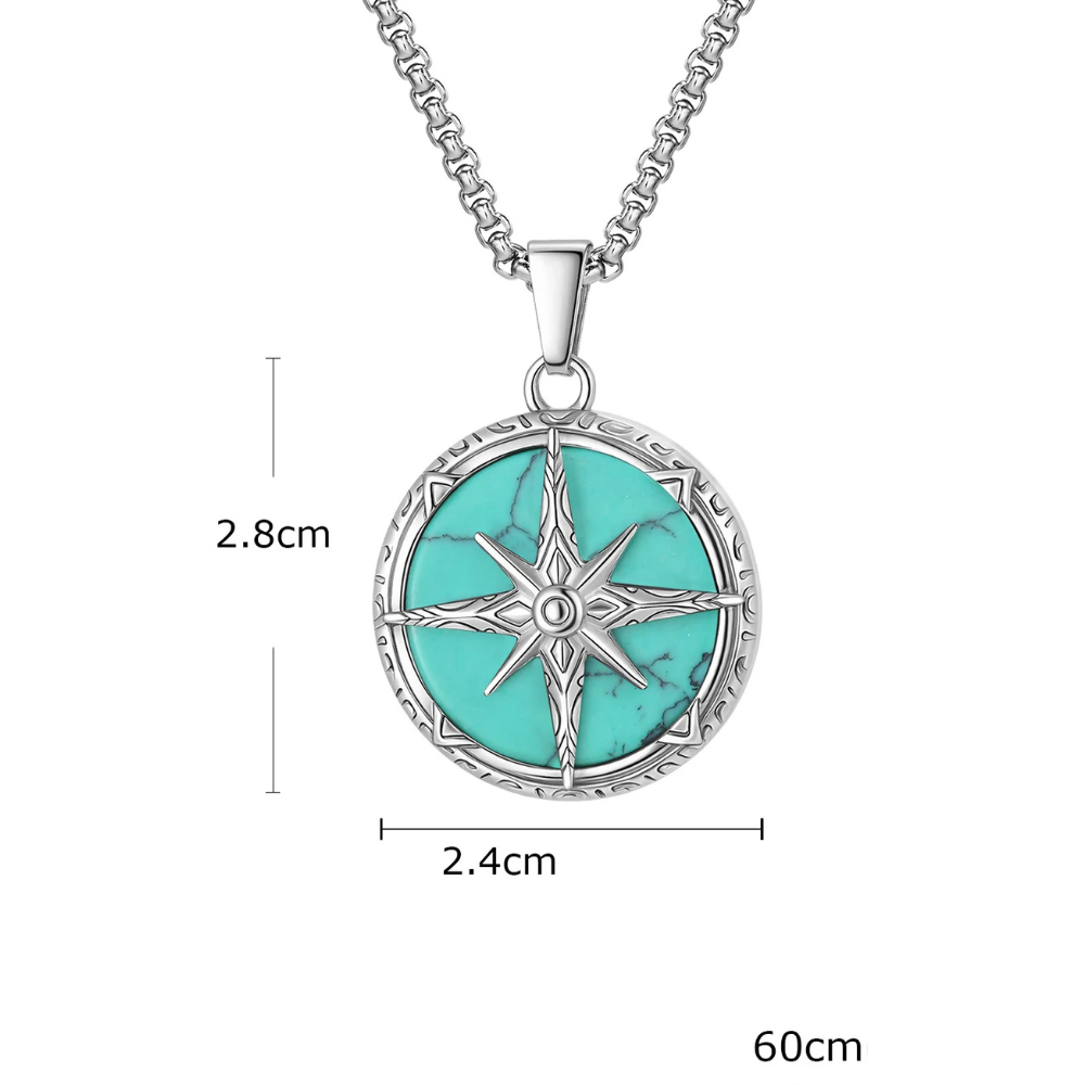 Collier compas Homme