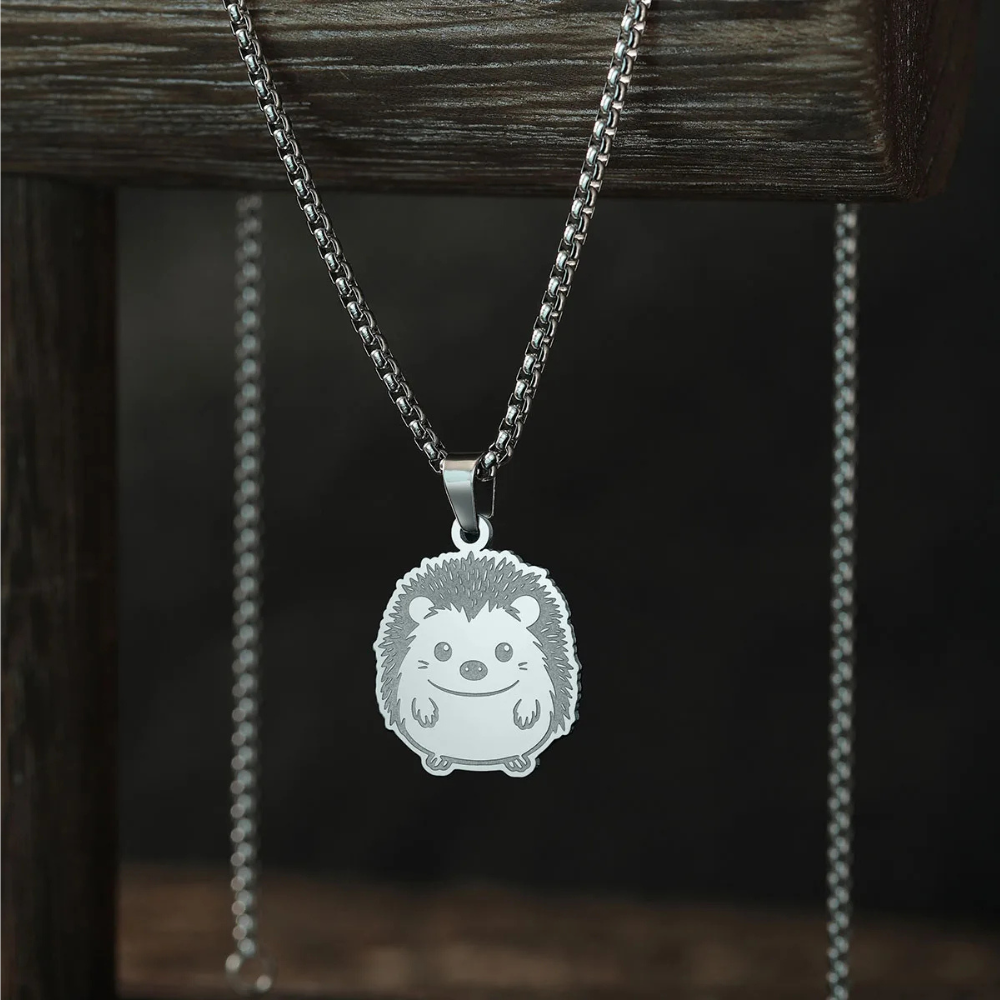Collier Hérisson argenté