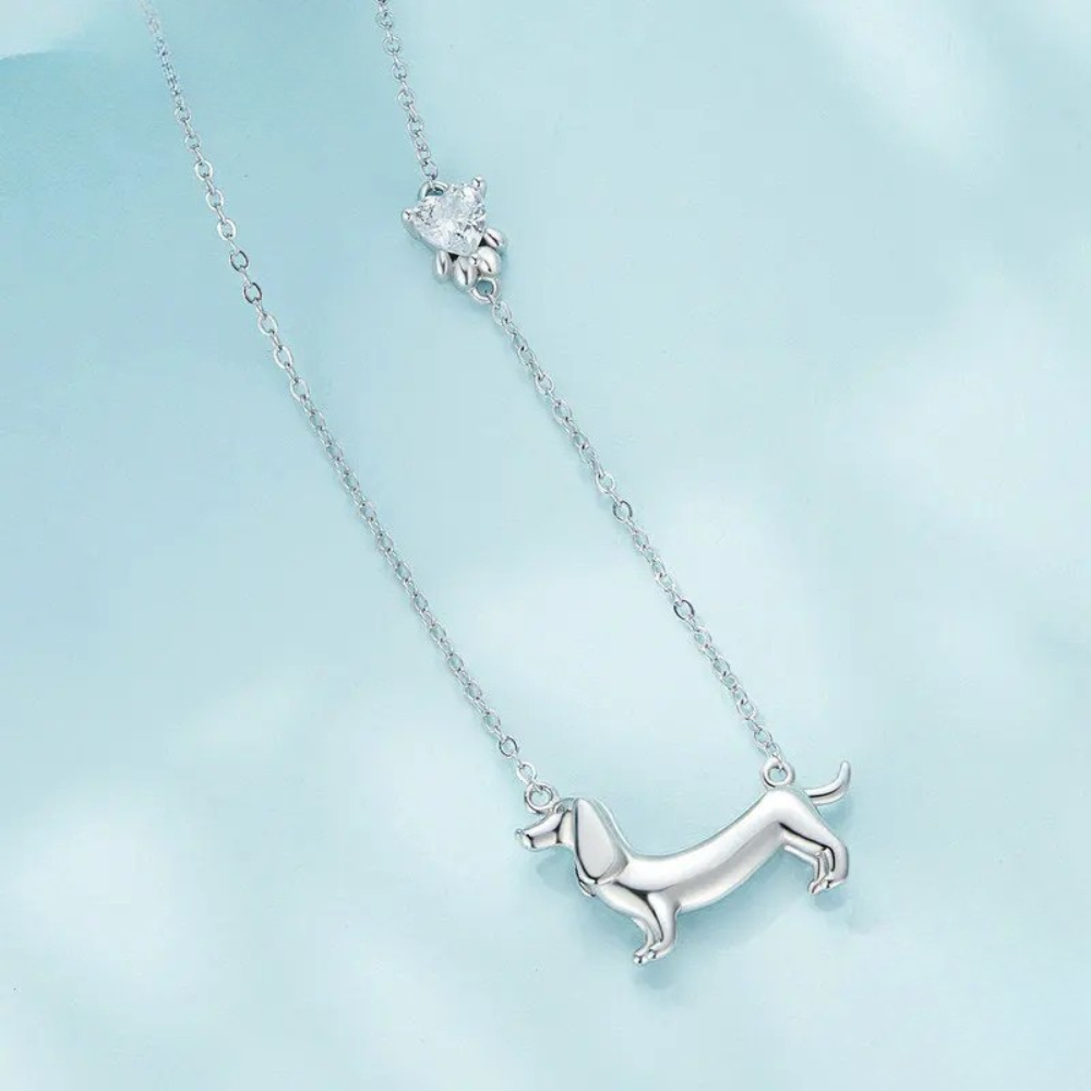 Collier Teckel Femme pendentif