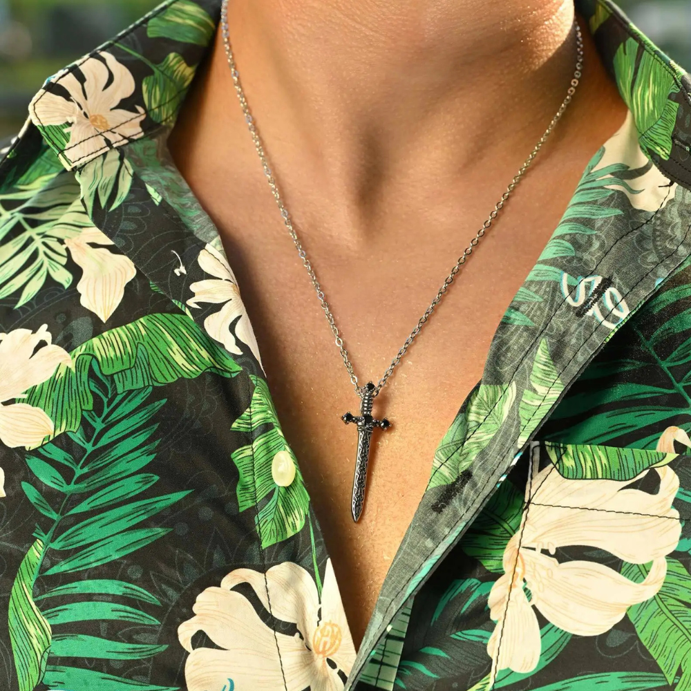 Collier Épée Viking Homme dessin