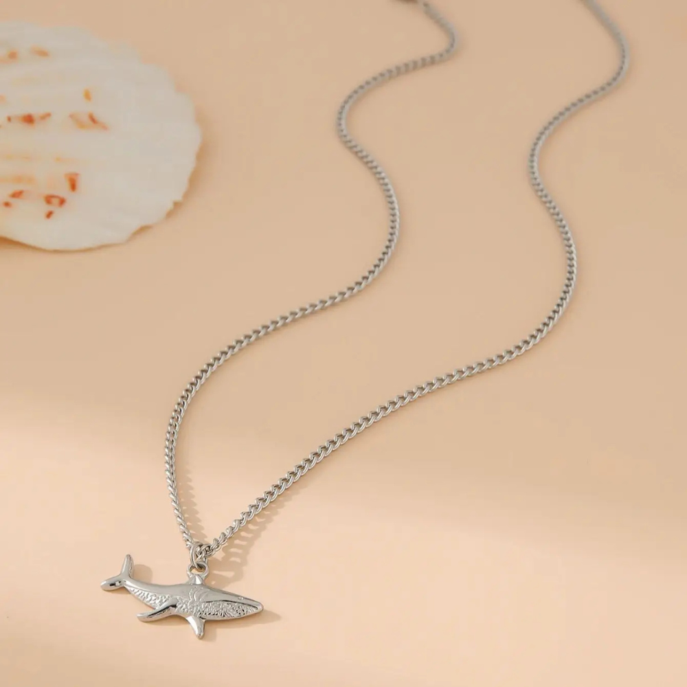 Collier Baleine acier