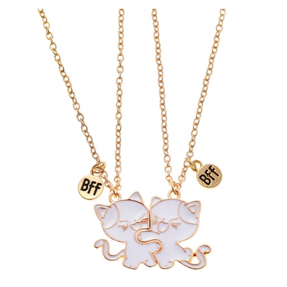 Collier BFF Chats Blancs