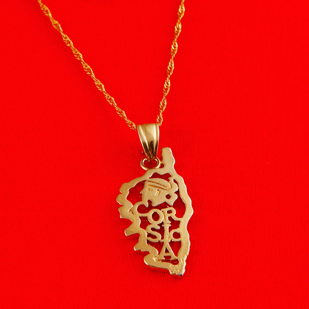 Collier Pendentif Corse doré