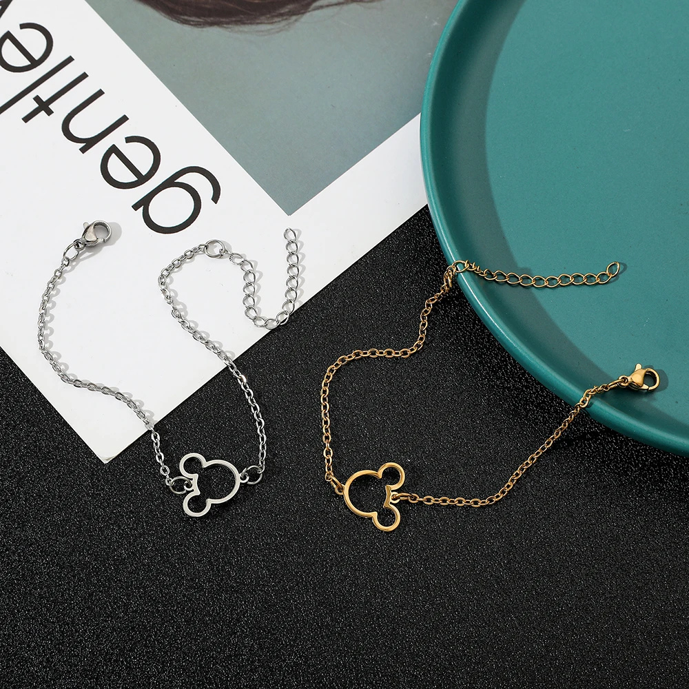 Bracelet Mickey acier inox
