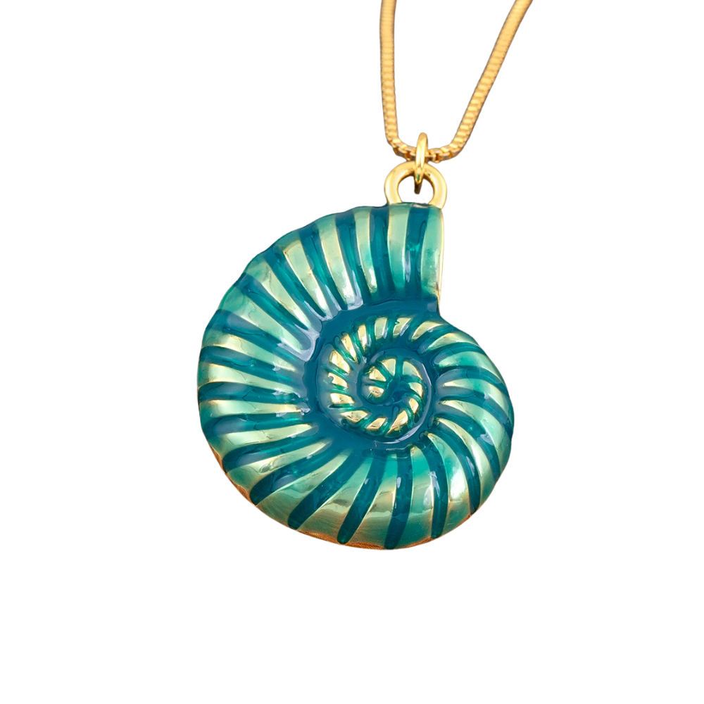 Collier Escargot vert