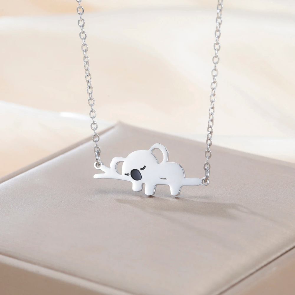 Collier Koala argenté