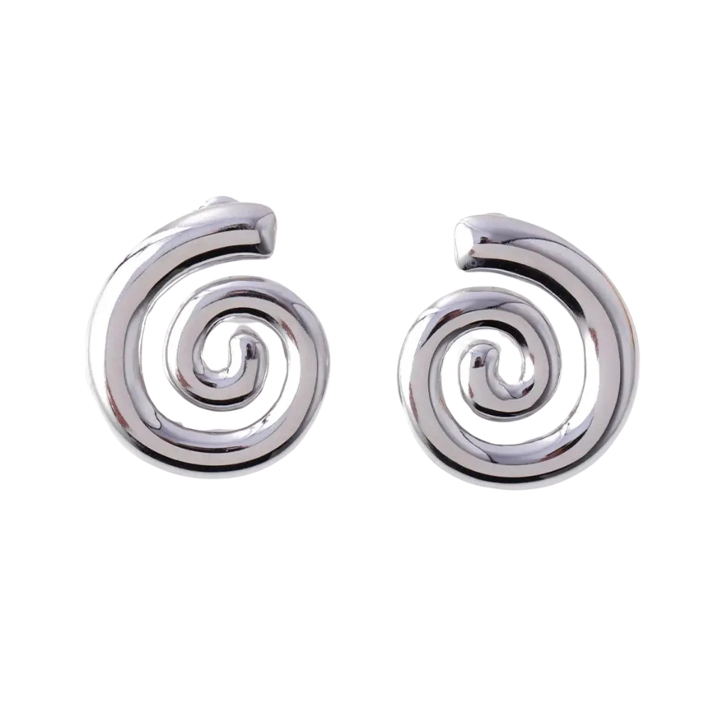 Boucles d'Oreilles Spirales argent