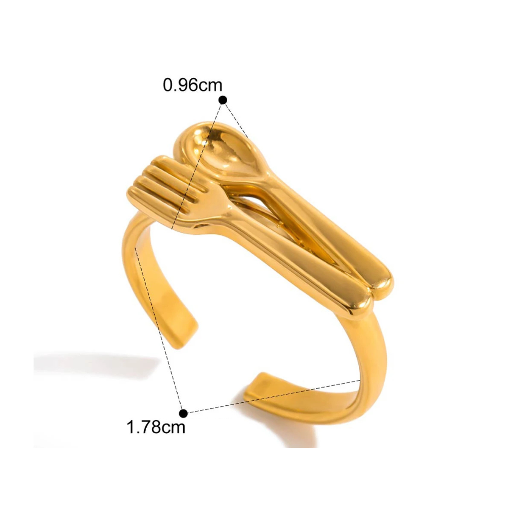 Bague Fourchette et Cuillère reglable