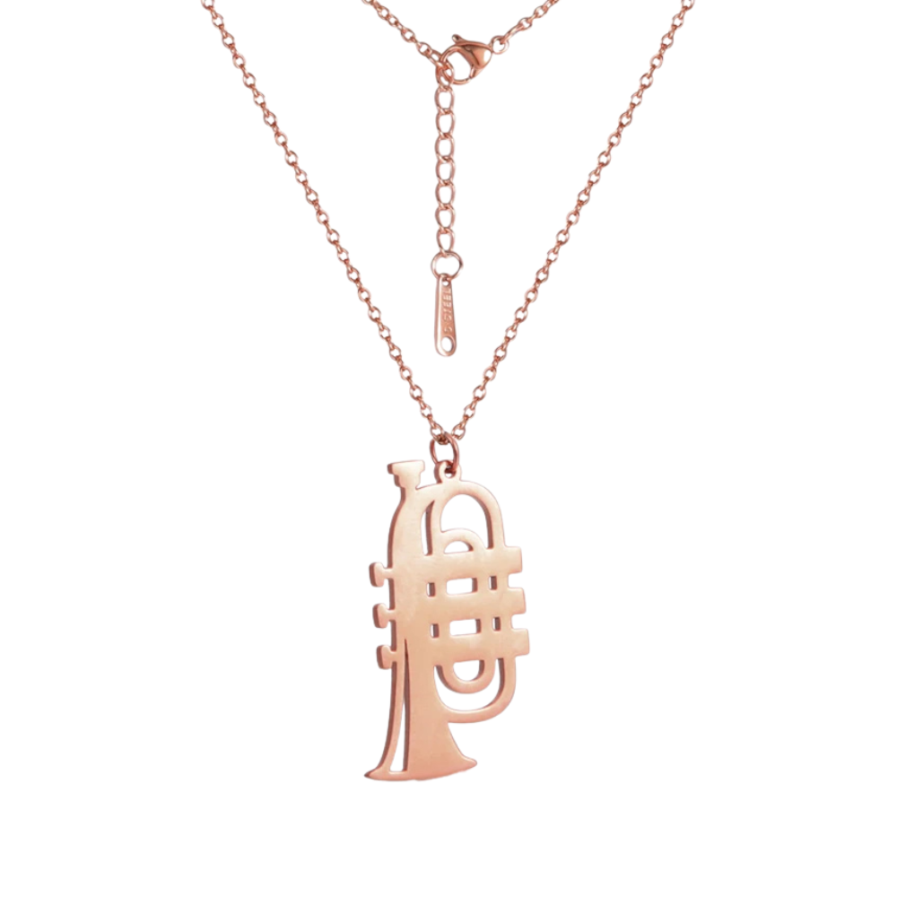 Collier Trompette rose