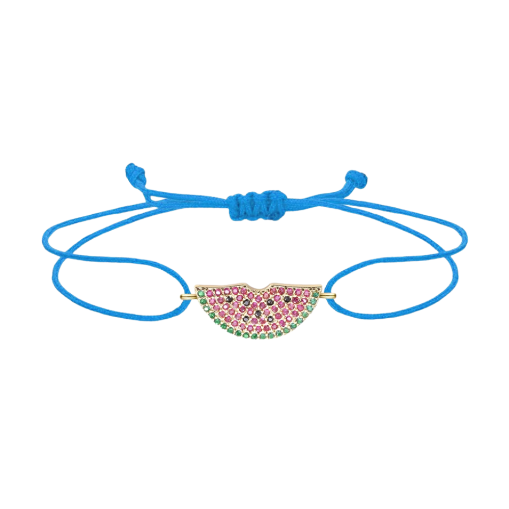 Bracelet Pastèque bleu