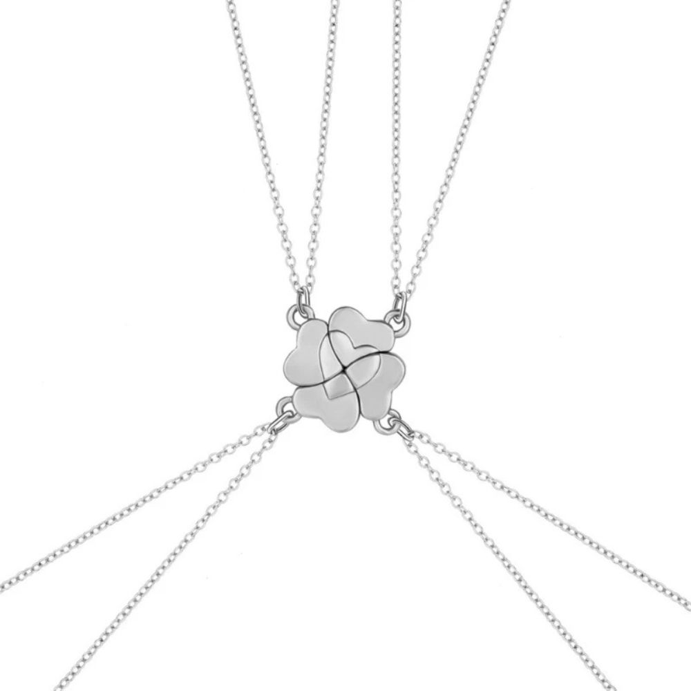 Collier BFF Cœur pour 4