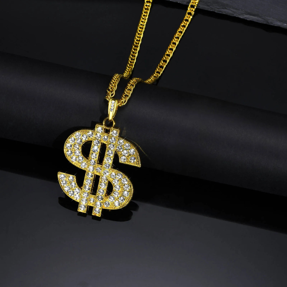 Collier Dollar Bling-Bling homme