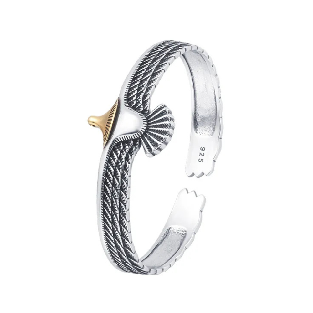 Bracelet Plume d'Aigle argent