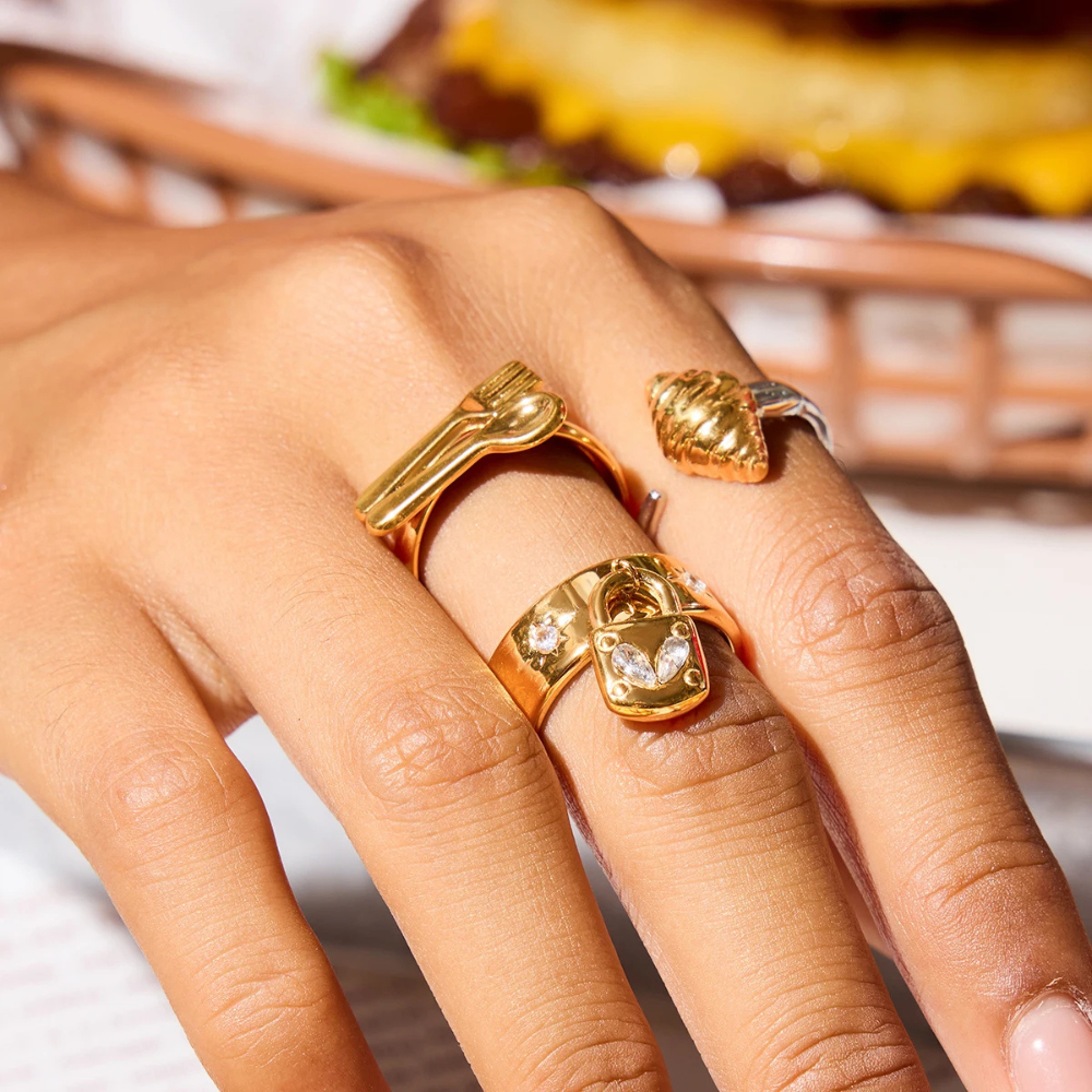 Bague Cadenas strass