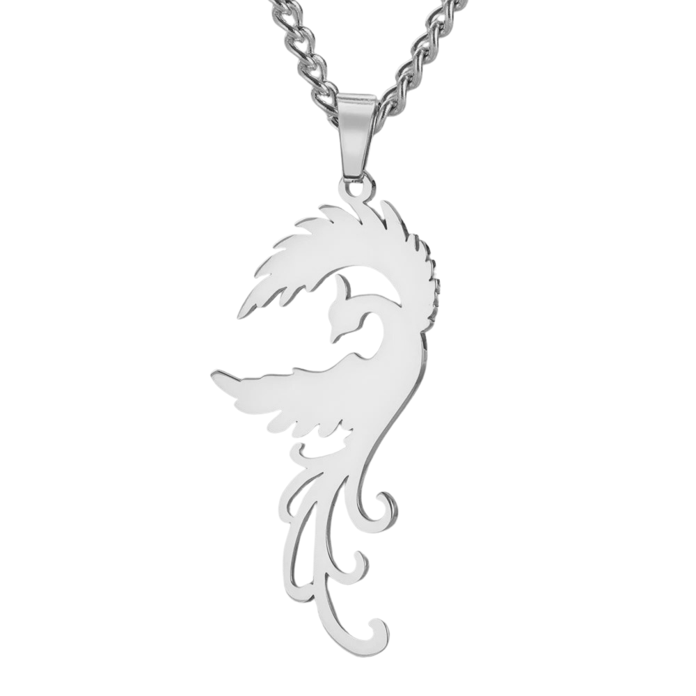Collier Phoenix Dansant argent